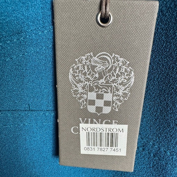 NWT Vince Camuto Crisscross Waist Crepe Jumpsuit Wide Leg size 12 minimalist - Picture 7 of 8